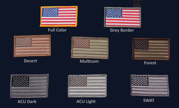 Velcro Backed Us Flag Patch